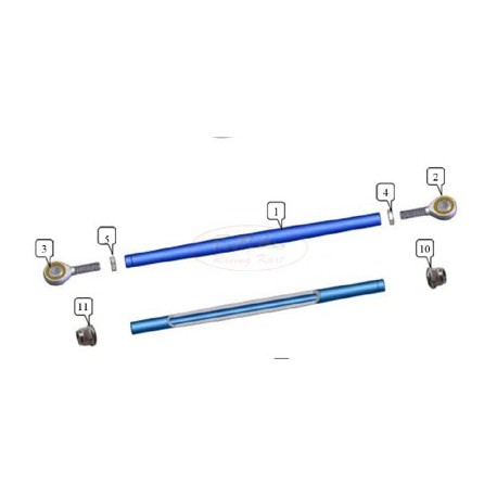 Dado M8 destra 10mm esagono figura 10