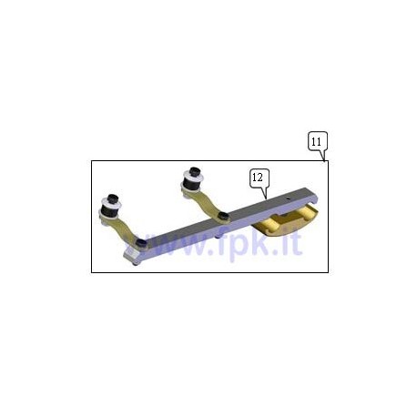 Supporto marmitta Rotax Max completo (figura 11)