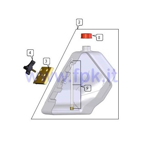 Tappo serbatoio 8L/10L (figura 8)