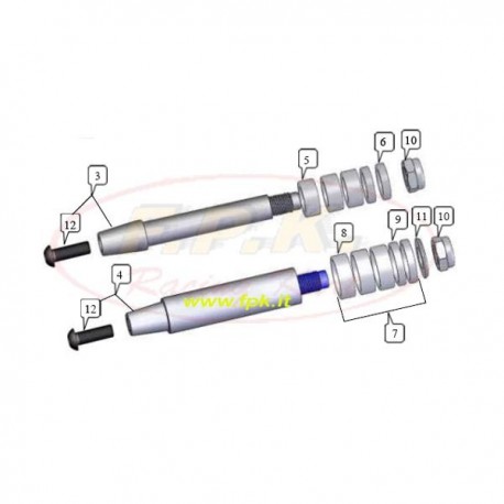 Asse fusello diametro per KF e KZ 17mm (figura 3)