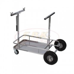 Carrello porta Kart Cromato