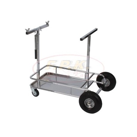 Carrello porta Kart Cromato