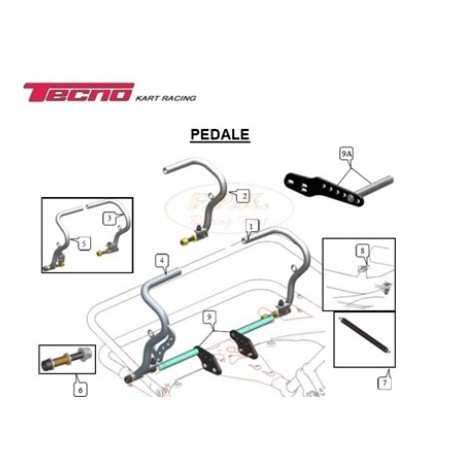 Pedale acceleratore D12 con perno figura 1