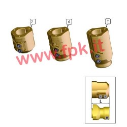 Mozzo Posteriore Magnesio per assale 40mm Lunghezza 123mm (figura 7)