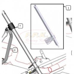 Piantone sterzo KZ L 485mm