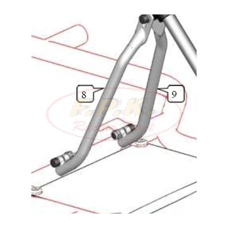 Braccio supporto piantone sterzo lato freno figura 9