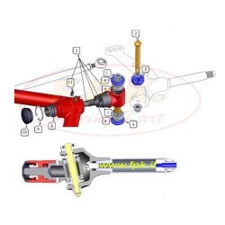 Grano M6 per fissaggio supporto fusello (figura 11)