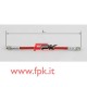 Tubo freno telato Inox 8mm L/L varie lunghezze rosso