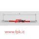 Tubo freno telato Inox 8mm O/O varie lunghezze rosso