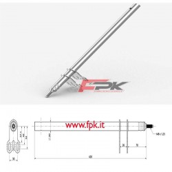 Piantone Sterzo M8 420mm