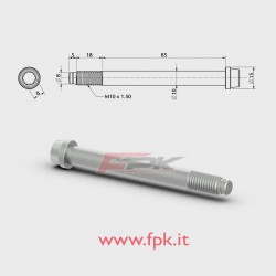 VITE PER FUSELLO diametro 10mm M10 L.85+18mm