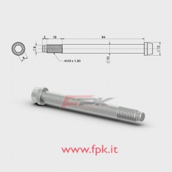 VITE PER FUSELLO diametro 10mm M10 L.94+18mm