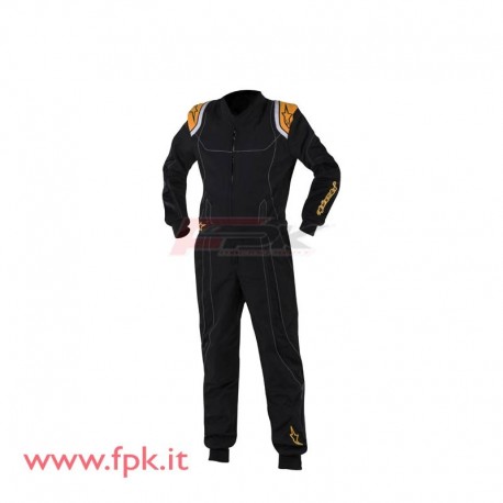 Tuta Alpinestars KMX-9 nera/arancio fluo