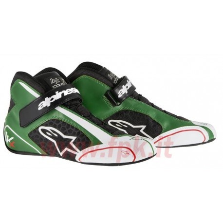 Alpinestars Scarpe Tech 1-KX verde/nere/bianche Abbigliamento/Scarpe KART