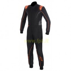 Alpinestars Tuta K-MX 5 nera/antracite/arancio fluo