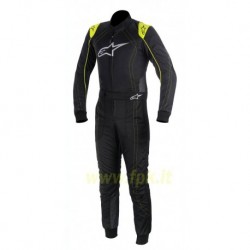 Alpinestars Tuta K-MX 9 BIMBI nera/giallo fluo