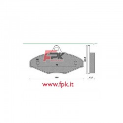 Coppia Pastiglie compatibili CRG interasse 13, 7