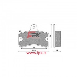 Coppia Pastiglie compatibili Tony interasse 60mm