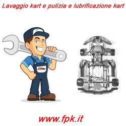 Lavaggio kart e pulizia e lubrificazione kart