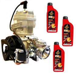 Motore Completo Iame X30 RL125cc Versione 2019 + Olio miscela Exced RSK-M Red