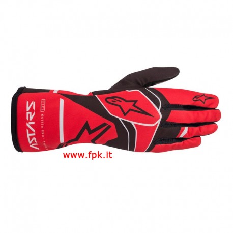 Alpinestars Guanto Tech-1 K Race S V2 Solid Gloves RED/BLACK/GRAY