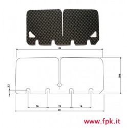 Lamella carbonio pacco 100cc versione grande