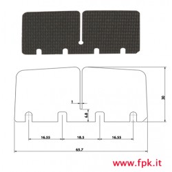 Lamella carbonio pacco 100cc  versione piccola