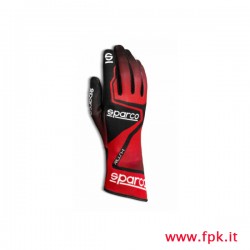 Guanto Sparco RUSH nero/rosso