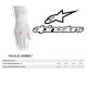 Alpinestars Guanto Tech-1 K Race S V2 Solid Gloves Bianco/Rosso